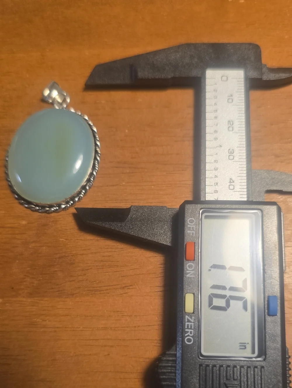 Aqua Chalcedony Pendant.